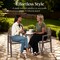 Best Choice Products Set of 2 Indoor/Outdoor Aluminum Woven Rope Dining Chairs w/ Armrests